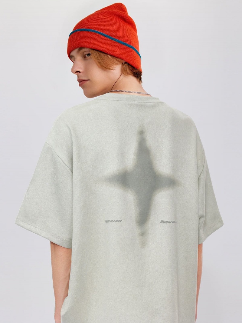 Vert  T Shirts Aelfric Eden Vintage Loose Reflective Tee - MPS-5058690